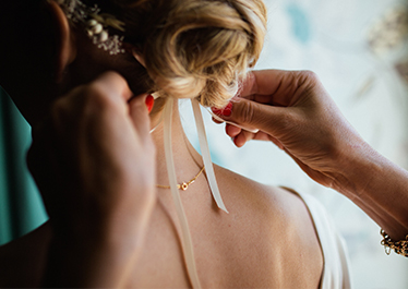 bride getting ready
